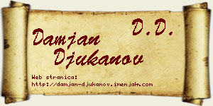 Damjan Đukanov vizit kartica